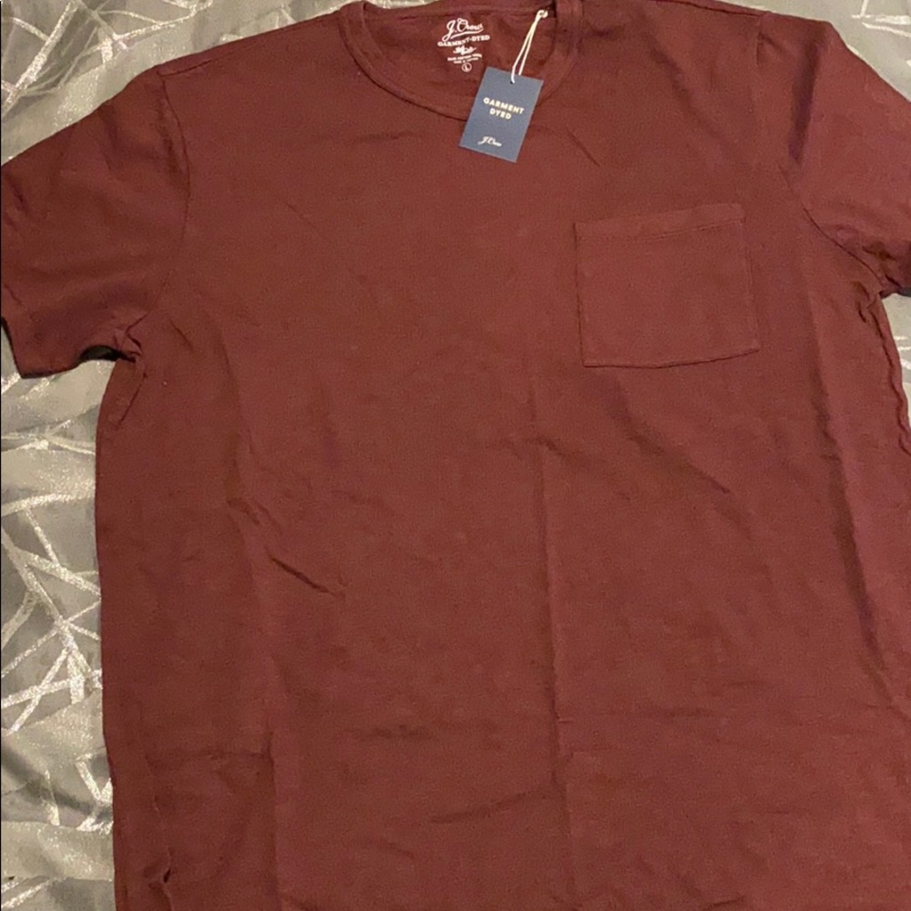Garnet J Crew Pocket Tee